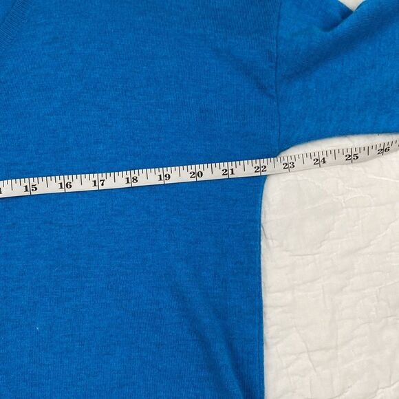 Galette Blue V-Neck Sweater size Medium - Picture 6 of 7
